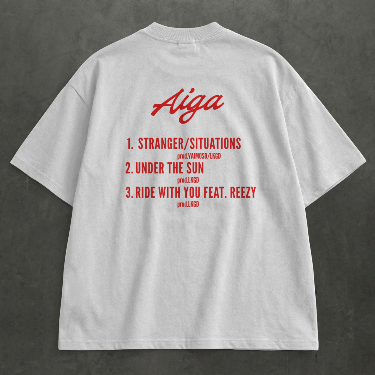AIGA TEE — back print